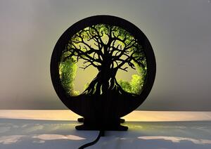 "Mech a strom" lampa 20x22cm provedení povrchu: dub B