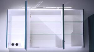 Kingsbath Vanessa Black 120 zrcadlová skříňka do koupelny s LED osvětlením