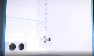 Kingsbath Vanessa Olive 120 zrcadlová skříňka do koupelny s LED osvětlením