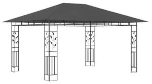 Altán s moskytiérou 4 x 3 x 2,73 m antracitový 180 g/m²