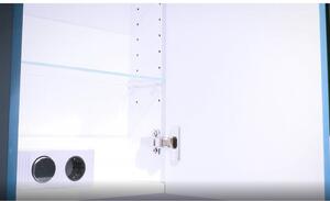 Kingsbath Vanessa Red 100 zrcadlová skříňka do koupelny s LED osvětlením