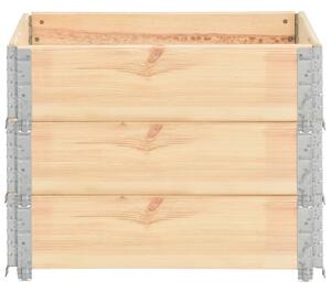 Vyvýšené záhony 3 ks 60 x 80 cm masivní borové dřevo