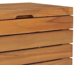 Koš na prádlo Seabrook - masivní teakové dřevo | 40 x 30 x 45 cm