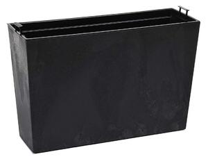 PLASTOVÝ KVĚTINÁČ BLOOM 36X56 CM IMITACE BETONU ČERNÁ BS