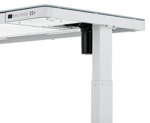 Výškově nastavitelný stůl OfficeTech, 120 x 60 cm, bílá