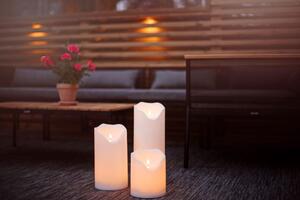 Venkovní osvětlení LED Pillar Candle Flamme 40 cm