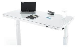 Výškově nastavitelný stůl OfficeTech, 120 x 60 cm, bílá