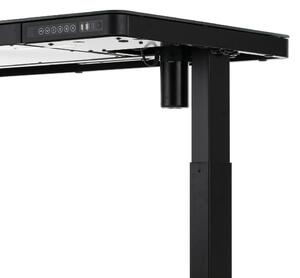 Výškově nastavitelný stůl OfficeTech, 120 x 60 cm, černá