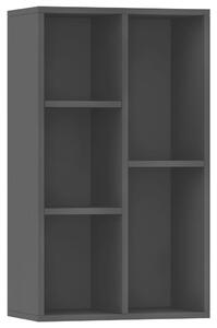 Knihovna/příborník černá 50 x 25 x 80 cm dřevotříska