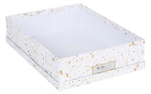Úložná krabice ve zlato-bílé barvě Bigso Box of Sweden Oskar