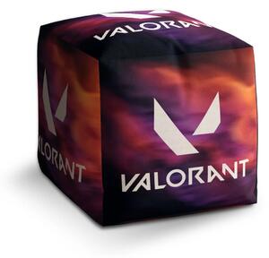 Sablio Taburet Cube VALORANT Glow - 40x40x40 cm