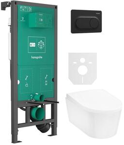 Sada záchodová mísa Hansgrohe EluPura S 60193450, podomítkový WC modul Hansgrohe iFrame universal 01022180, 60148450, 66002670