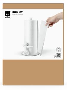 Ocelový držák na kuchyňské utěrky ø 19 cm Buddy – Umbra