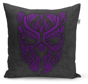 Sablio Polštář BLACK PANTHER wakanda forever Fialový - 40x40 cm