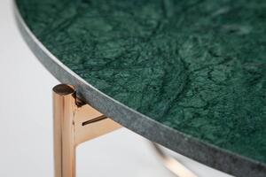 Konferenční stolek NOBL 62 cm - zelená, zlatá