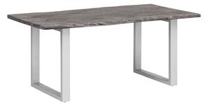 Šedý jídelní stůl masiv akát Grey 230x100 šedé nohy