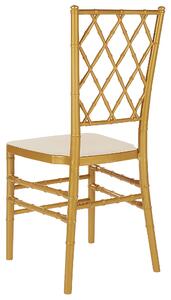 Sada 2 jídelních židlí zlaté CLARION