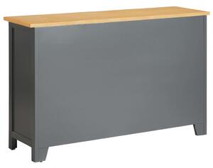 Příborník Fripp - masivní dřevo - tmavě šedý | 110 x 33,5 x 70 cm