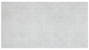Koberec z umělé zaječí kožešiny 80 x 150 cm světle šedý GHARO