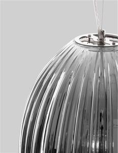 Nova Luce Závěsné svítidlo HECTOR, E27 1x12W Barva: Kouřové sklo
