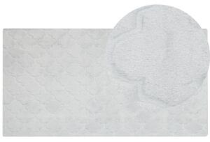 Koberec z umělé zaječí kožešiny 80 x 150 cm světle šedý GHARO