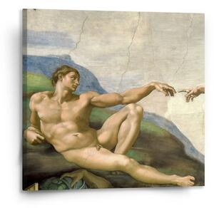 Sablio Obraz Stvoření Adama - Michelangelo Buonarroti - 110x110 cm