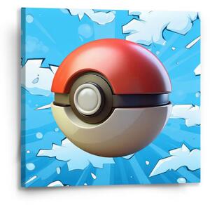 Sablio Obraz Pokemon ball Obloha - 50x50 cm