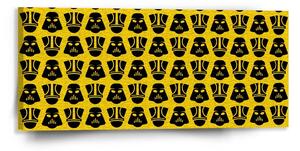 Sablio Obraz Star Wars Stormtroopeři Pattern na žluté - 110x50 cm