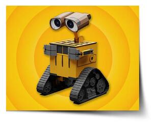 Sablio Plakát Wall-E robot Žlutý - 60x40 cm
