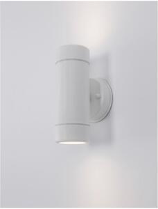 Nova Luce Venkovní nástěnné svítidlo LIMBIO, GU10 2x7W IP44 Barva: Bílá