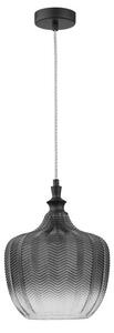 Nova Luce Závěsné svítidlo LONI, 24cm, E27 1x12W Barva: Kouřové sklo