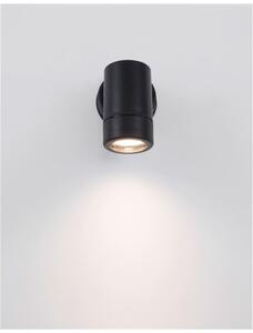 Nova Luce Venkovní nástěnné svítidlo LIMBIO, GU10 1x7W IP44 světlo dolů Barva: Černá