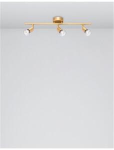 Nova Luce Bodové svítidlo LUP, GU10 3x5W Barva: Zlatá