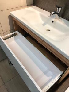 Kingsbath Malta 100 Wotan Oak koupelnová skříňka s umyvadlem