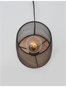 Nova Luce Stolní lampa MARCO, přírodní Dřevo E27 1x12W Barva: Černá