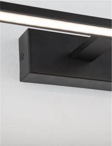 Nova Luce Nástěnné svítidlo nad zrcadlo MONDRIAN, 41,5cm, LED 12W 3000K IP44 Barva: Černá