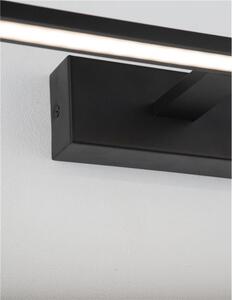 Nova Luce Nástěnné svítidlo nad zrcadlo MONDRIAN, 41,5cm, LED 12W 3000K IP44 Barva: Černá