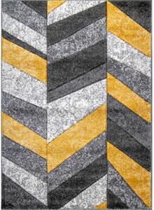 J-Line Kusový koberec Wilmer 6817A šedo-žlutý BARVA: Žlutá, ROZMĚR: 60x110 cm
