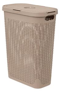 Vysoký koš na prádlo, 40 l, béžový