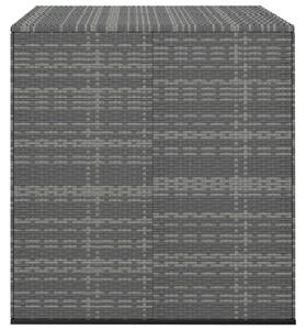 Zahradní úložný box PE ratan 100 x 97,5 x 104 cm šedý