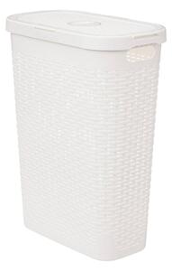 Vysoký koš na prádlo, 40 l, bílý
