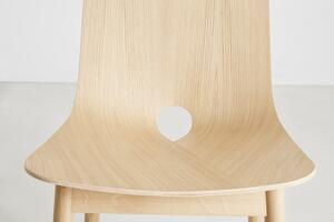 Jídelní židle "Mono", 2 varianty - Woud Varianta: dub, černá barva