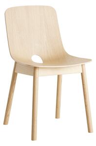 Jídelní židle "Mono", 2 varianty - Woud Varianta: dub, bílá barva