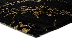 Černý koberec Universal Gold Marble, 60 x 120 cm