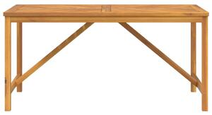 Zahradní jídelní stůl 150 x 90 x 74 cm masivní akáciové dřevo