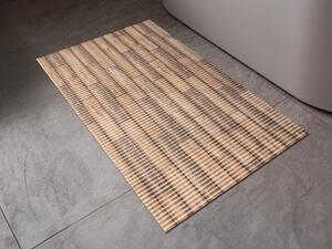 Koupelnová pěnová rohož / předložka PRO-047 Hnědý dřevodekor - metráž šířka 65 cm
