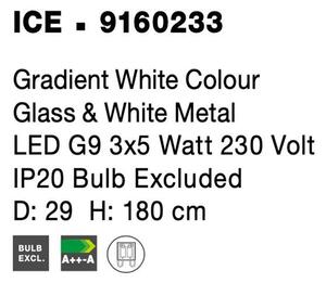 Nova Luce Závěsné svítidlo ICE, G9 3x5W