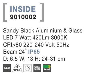 Nova Luce Venkovní svítidlo s bodcem INSIDE, LED 7W 3000K 24st. IP65