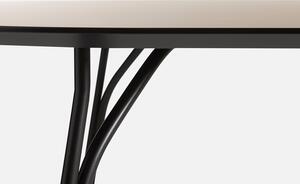 Jídelní stůl "Tree", 90 cm, 3 varianty - Woud Varianta: krémově hnědá, černé hohy