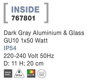 Nova Luce Venkovní svítidlo s bodcem INSIDE, GU10 1x7W IP54
